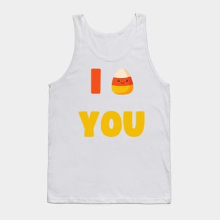 CUTE HALLOWEEN LAZY COSTUME I CANDY CORN YOU Tank Top